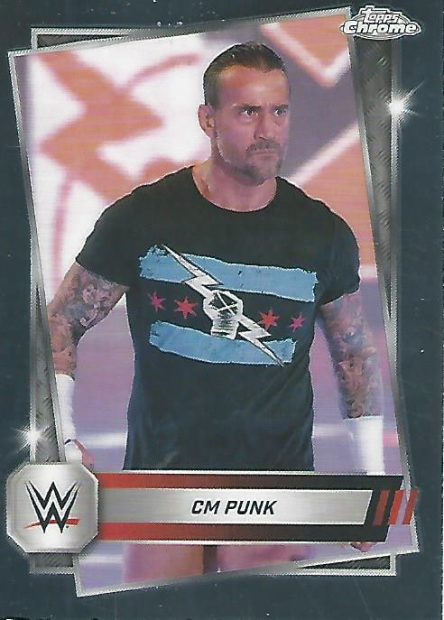 WWE Topps Chrome 2025 Trading Cards CM Punk No.98 PW Catalog