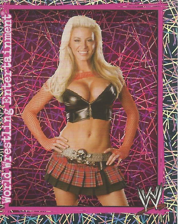 WWE Topps Superstars Uncovered 2007 Sticker Ashley Massaro Foil #98
