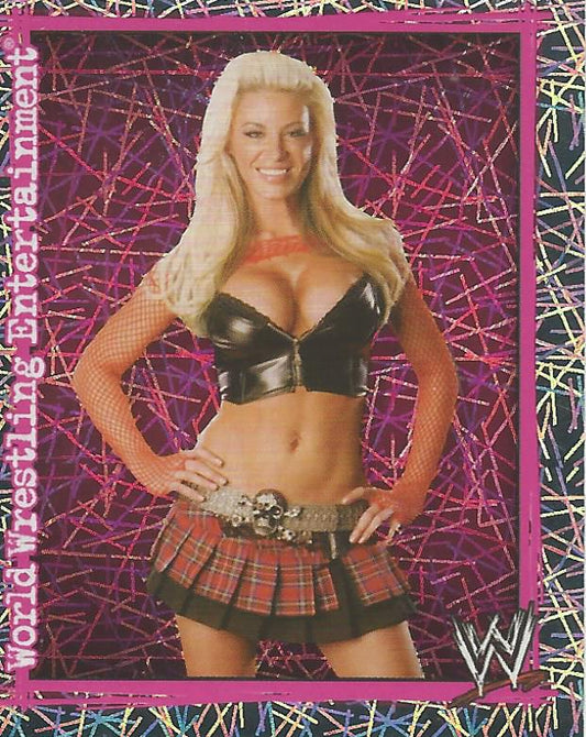WWE Topps Superstars Uncovered 2007 Sticker Ashley Massaro Foil #98