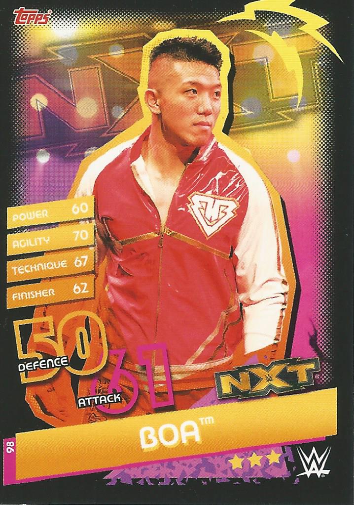 WWE Topps Slam Attax Reloaded 2020 Boa #98 NXT