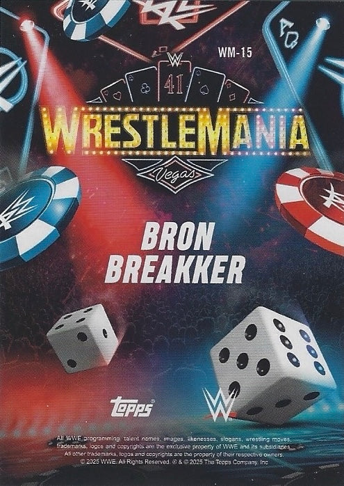 Bron Breakker trading card PW Catalog