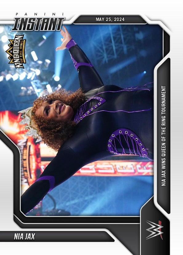 NIA JAX – NIA JAX Wins Queen of the Ring Tournament trading card PW Catalog