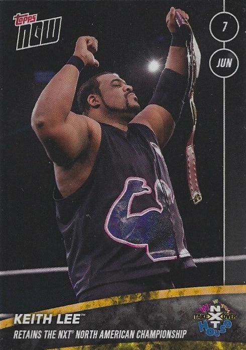 Keith LEE Retains the NXT North American Championship trading card PW Catalog