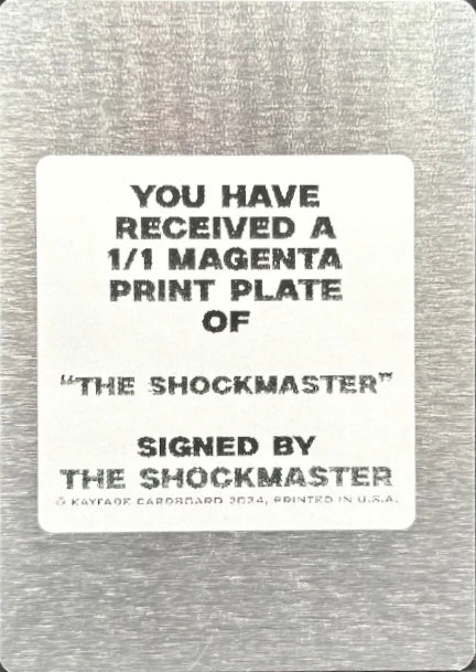 The Shockmaster trading card PW Catalog