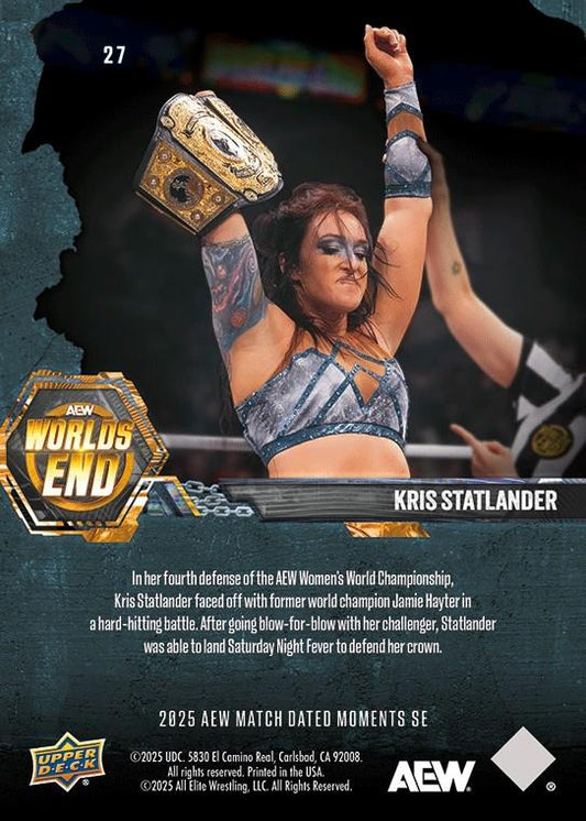 Kris Statlander – Kris Statlander Faces OFF With Former Champion Jamie Hayter in Defense of the AEW Women’s World Championship