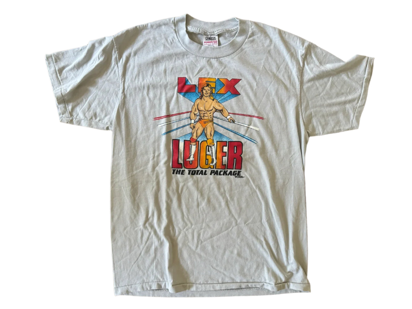 1990 WCW “The Total Package” Lex Luger T-Shirt Pwcatalog