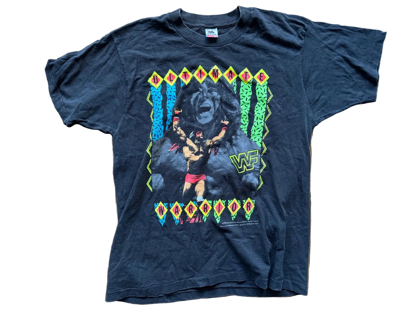 1990 WWF Ultimate Warrior T-Shirt Pwcatalog