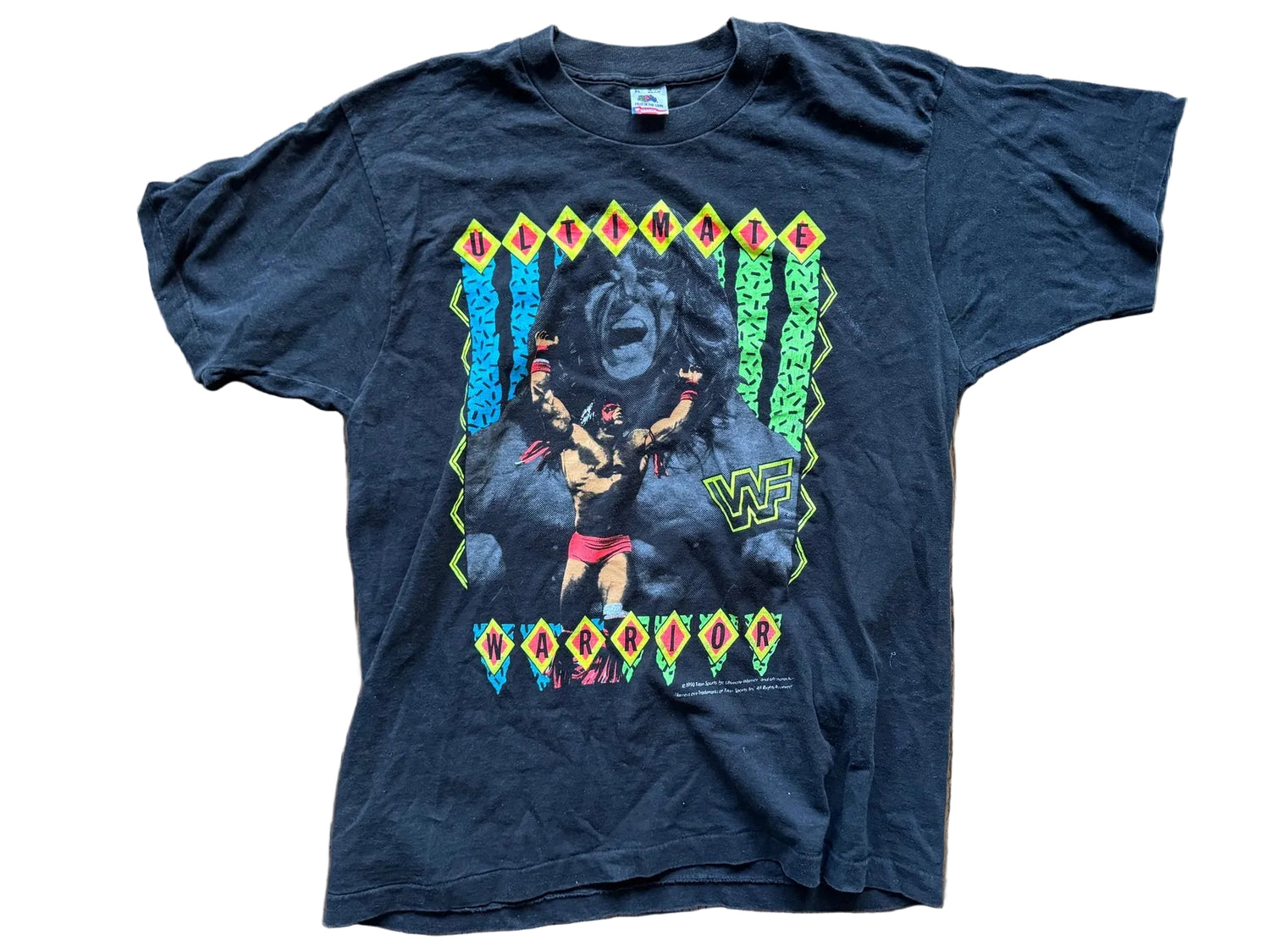 1990 WWF Ultimate Warrior T-Shirt Pwcatalog