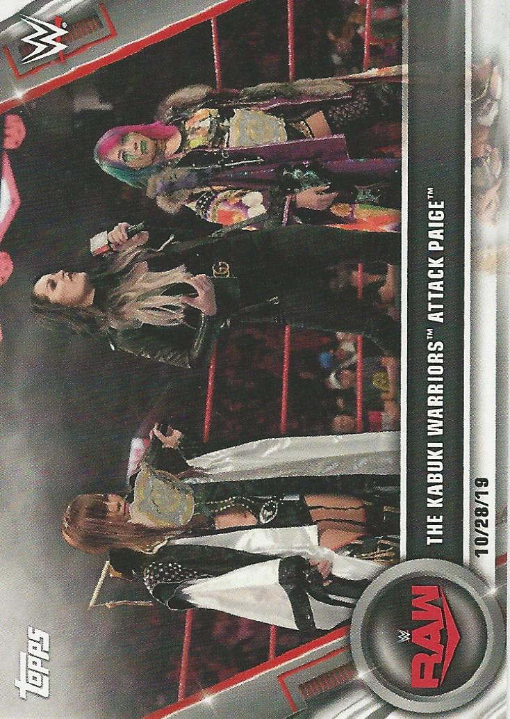 WWE Topps Women Division 2020 Asuka and Kairi Sane #99