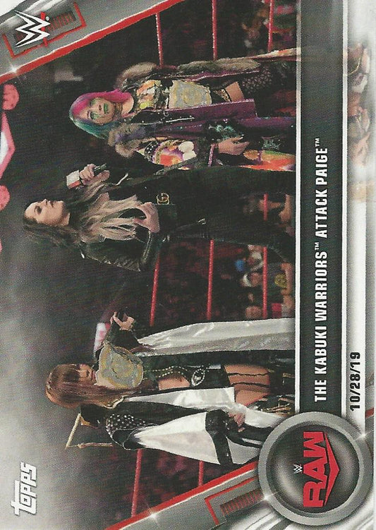 WWE Topps Women Division 2020 Asuka and Kairi Sane #99
