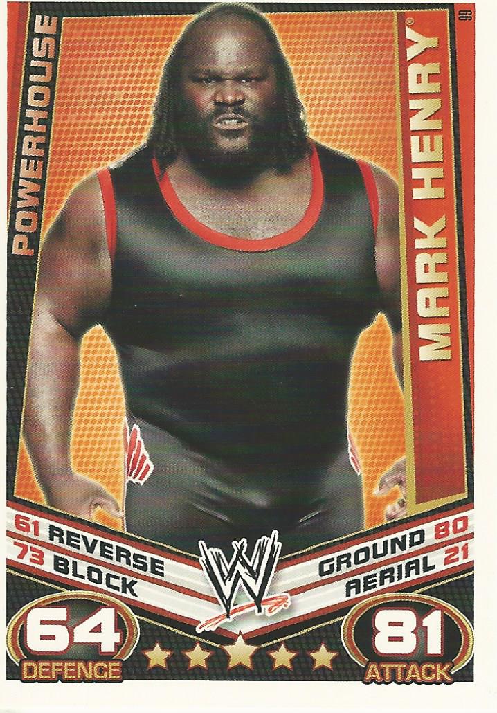 WWE Topps Slam Attax Rebellion 2012 Mark Henry #99