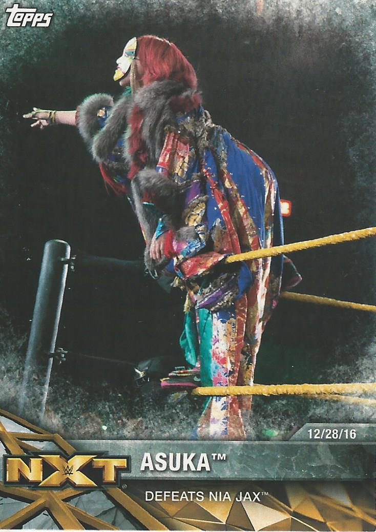 WWE Topps Women Division 2017 Asuka NXT-25 trading card PW Catalog