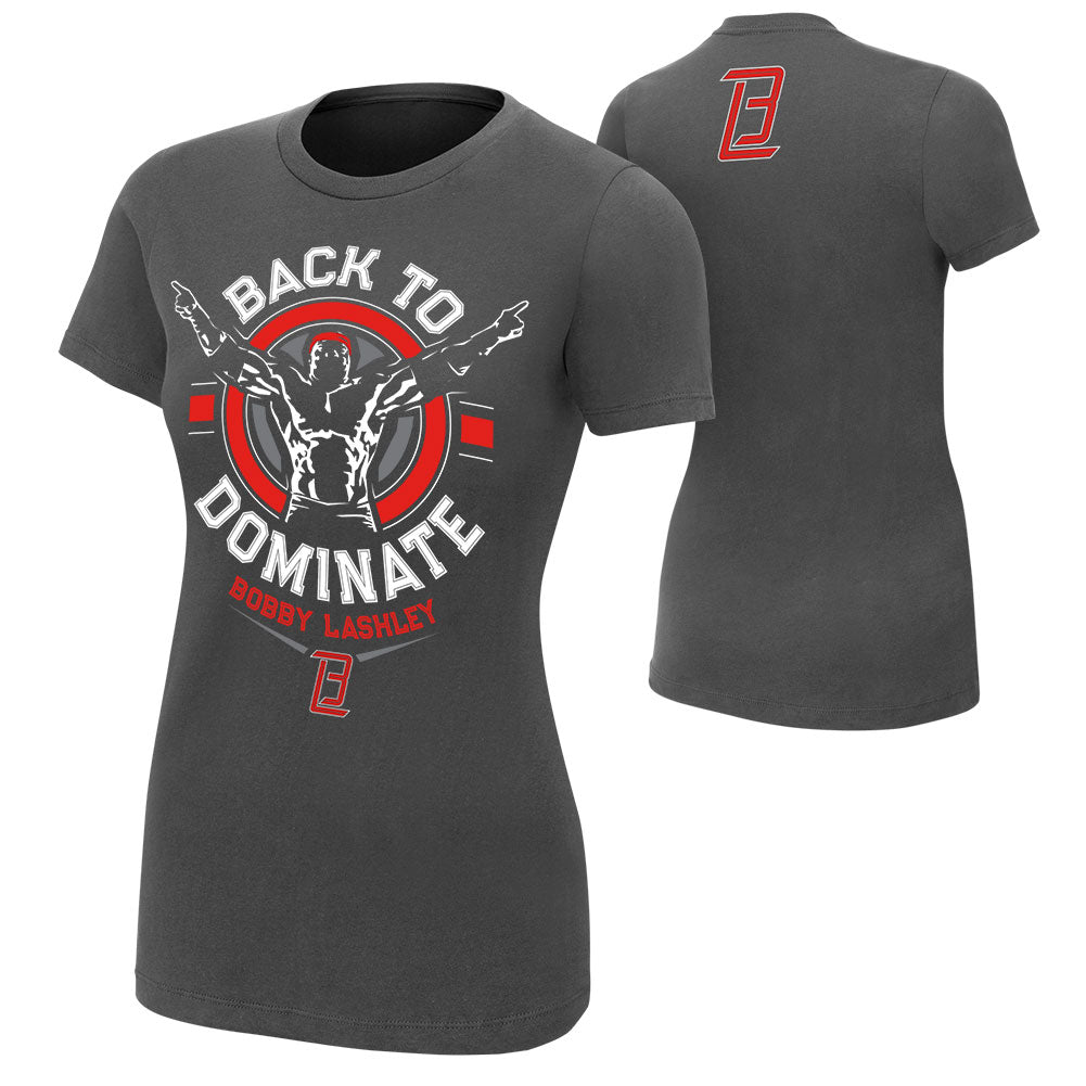 Bobby Lashley "Back to Dominate" Women's Authentic T-Shirt T-Shirt PW Catalog