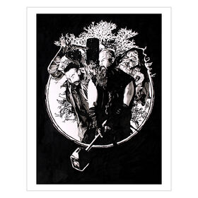 Bludgeon Brothers 11 x 14 Rob Schamberger Art Print Wall art PW Catalog