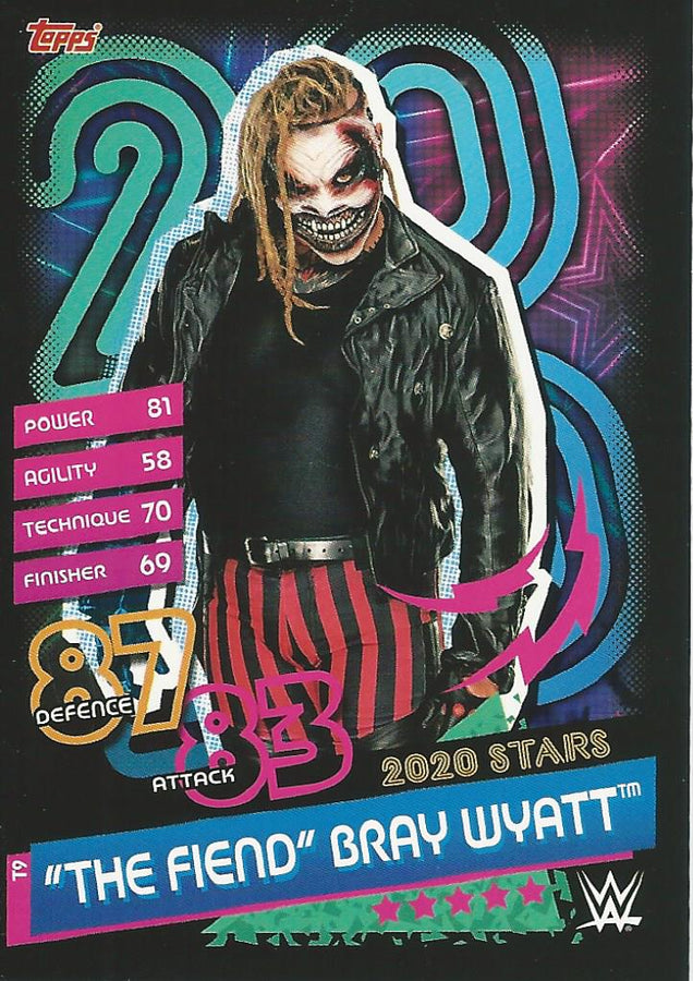 WWE Topps Slam Attax Reloaded 2020 Bray Wyatt T9 trading card PW Catalog