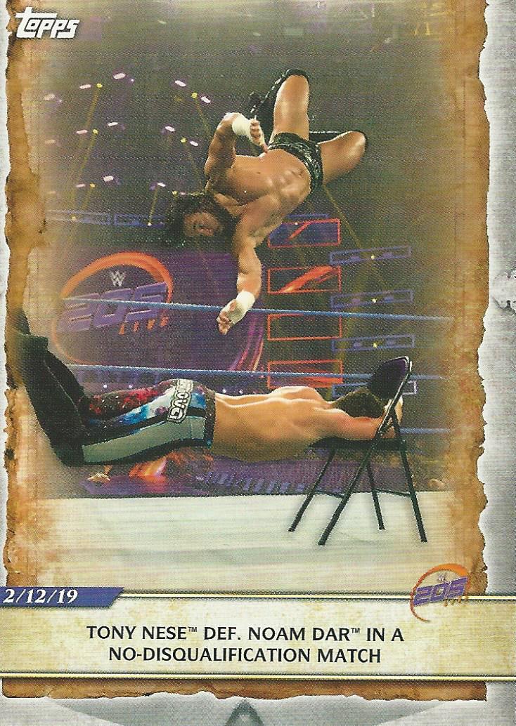 WWE Topps Road to Wrestlemania 2020 Tony Nese #9