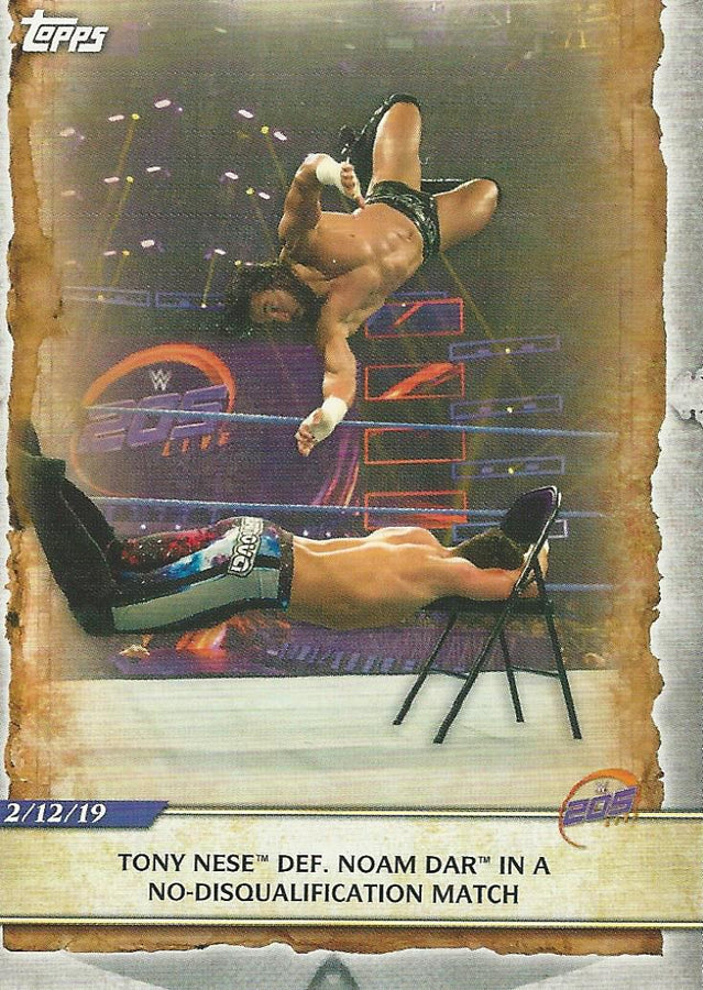 WWE Topps Road to Wrestlemania 2020 Tony Nese #9