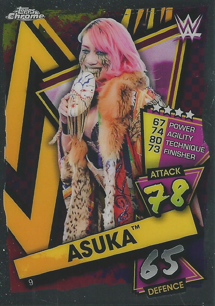 WWE Topps Slam Attax Chrome 2021 Asuka #9