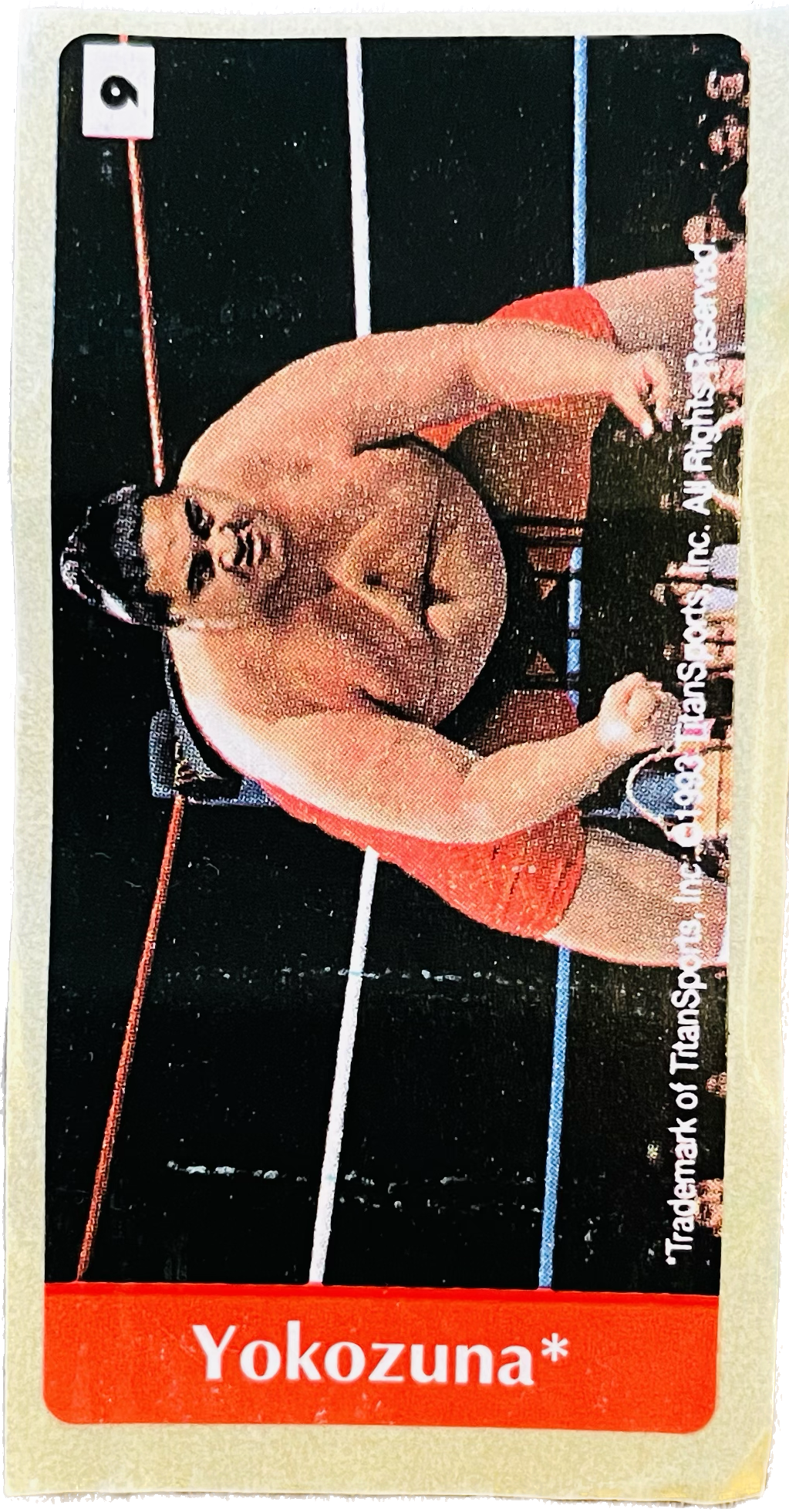WWF Dunkin Bubble Gum Stickers (1993) No. 9 Yokozuna PW Catalog