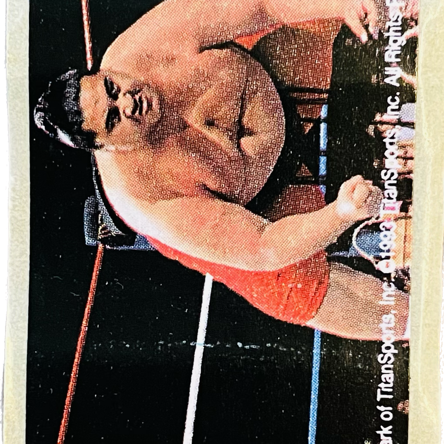 WWF Dunkin Bubble Gum Stickers (1993) No. 9 Yokozuna PW Catalog