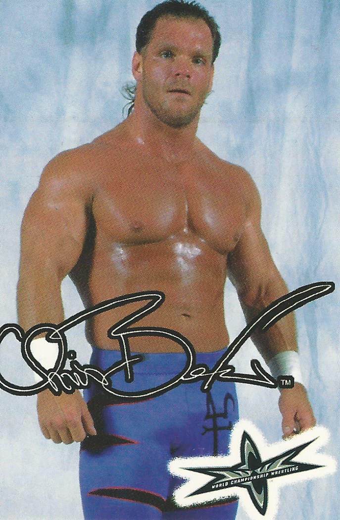WCW Crazy Planet Stickers 1999 Chris Benoit trading card PW Catalog