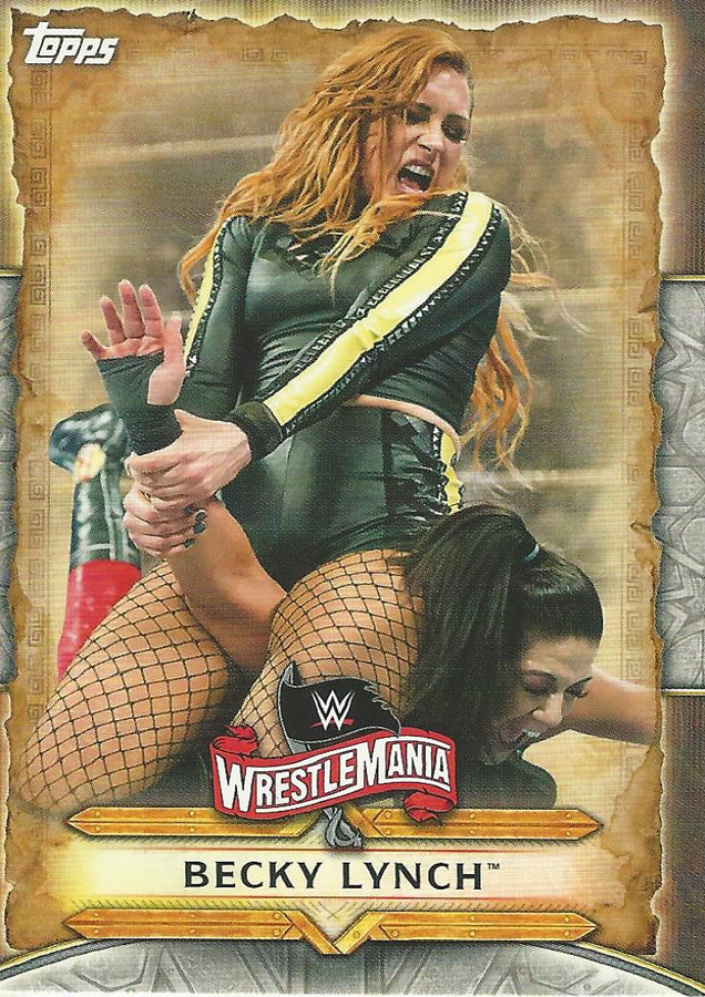 WWE Topps Road to Wrestlemania 2020 Becky Lynch WM-9 trading card PW Catalog