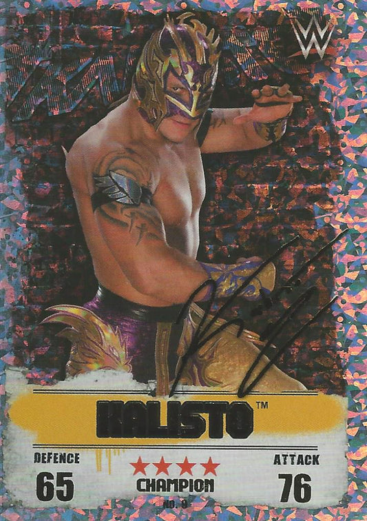 WWE Topps Slam Attax Takeover 2016 Kalisto Gold Champion #9