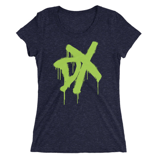 D-Generation X "Spraypaint" Women's Tri-Blend T-Shirt T-Shirt PW Catalog
