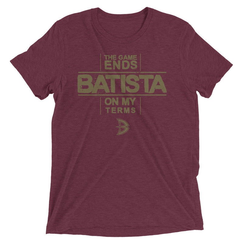 Batista "The Game Ends On My Terms" Tri-Blend T-Shirt