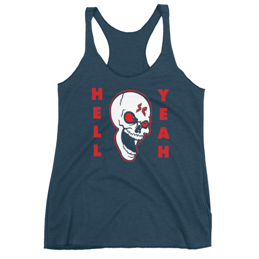 Stone Cold Steve Austin "Hell Yeah" Women's Racerback Tank Top Tank Top PW Catalog