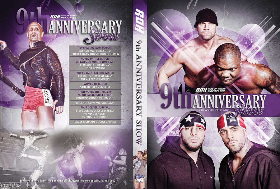 9th Anniversary Show- Chicago Ridge, IL 02/26/11(DVD)