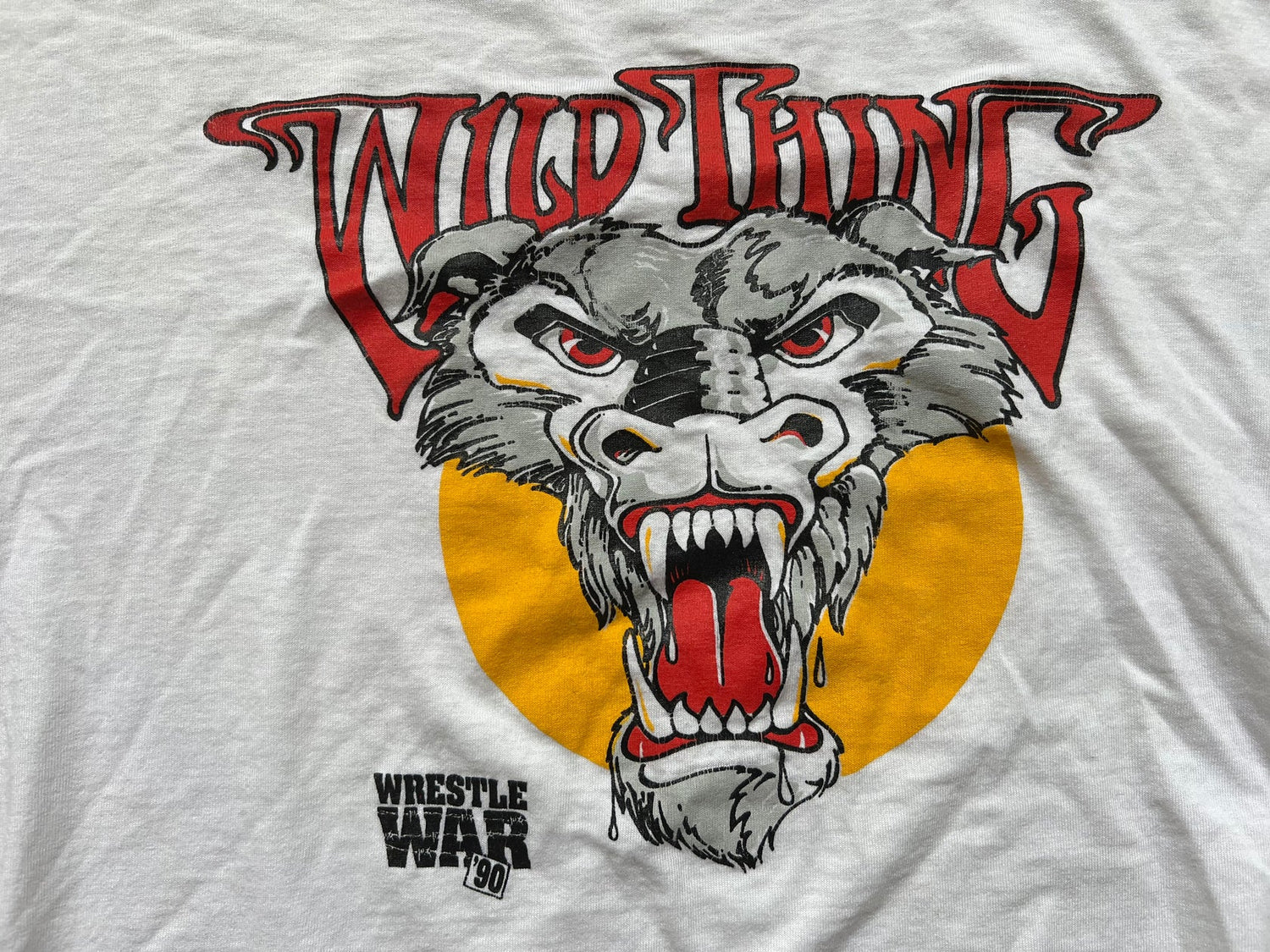 1990 WCW WrestleWar “Wild Thing T-Shirt Pwcatalog