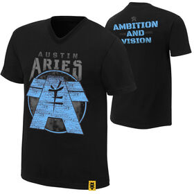 Austin Aries "Ambition and Vision" Authentic T-Shirt T-Shirt PW Catalog
