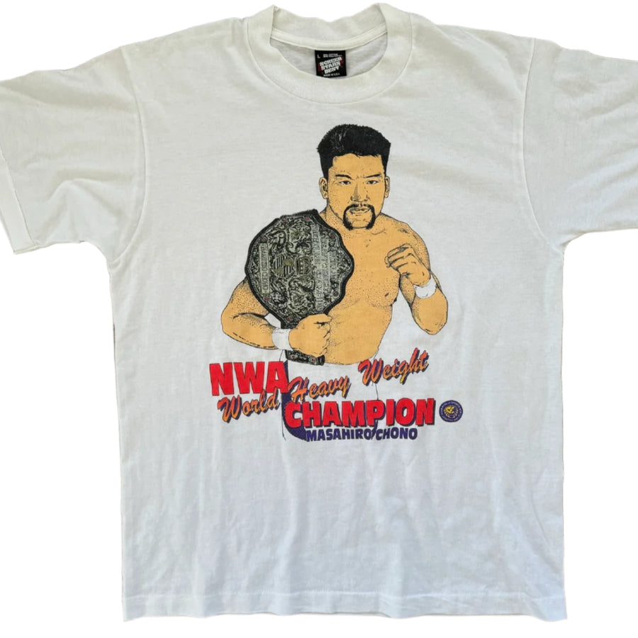 1992 NJPW Masahiro Chono NWA World Heavyweight Champion T-Shirt Pwcatalog