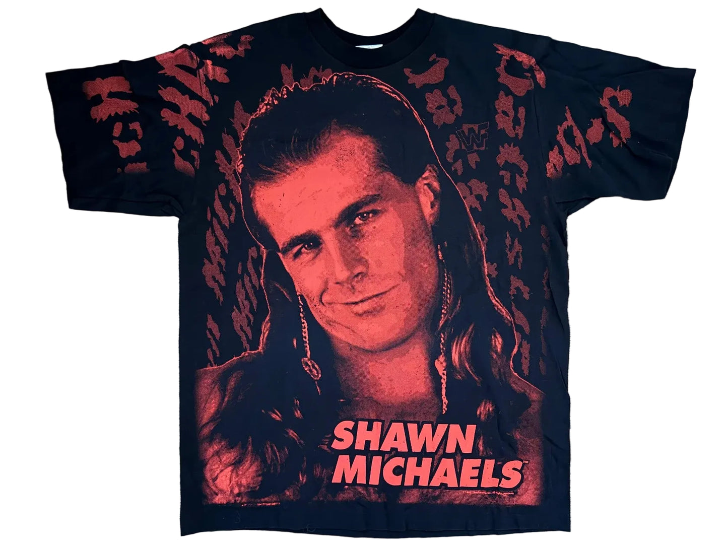 1995 WWF “The Heartbreak Kid” Shawn Michaels T-Shirt Pwcatalog
