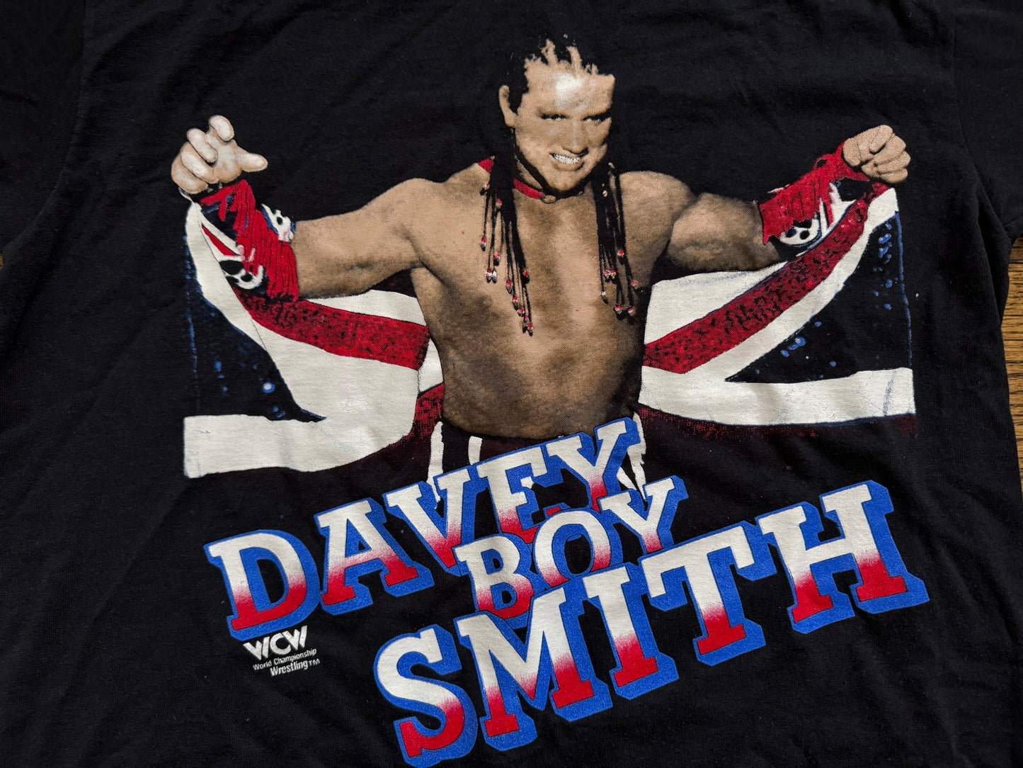 WCW “British Bulldog” Davey Boy Smith T-Shirt 1993 Pwcatalog