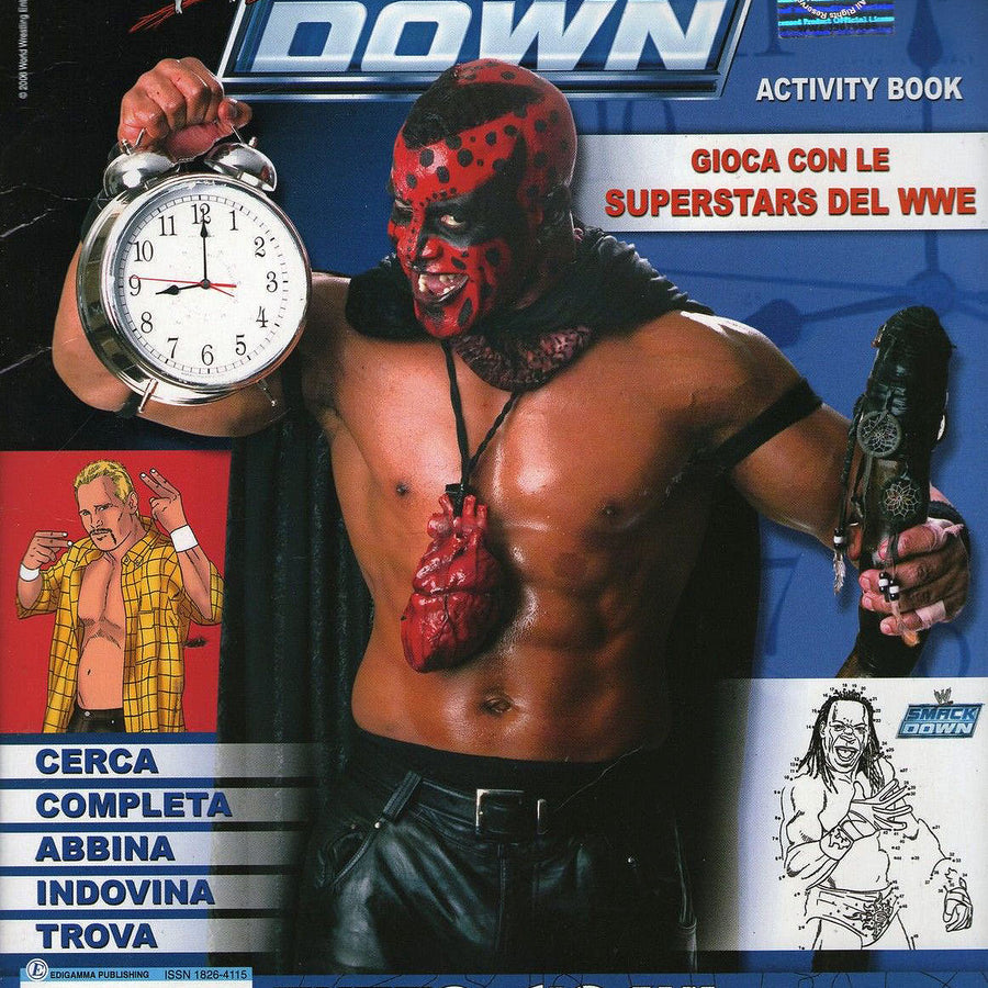 WWE Smackdown Activity Book from Italy Magazine PWcatalog