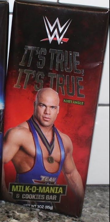 WWE Kurt Angle FYE Chocolate Bar 2018 Milk O Mania & Cookies