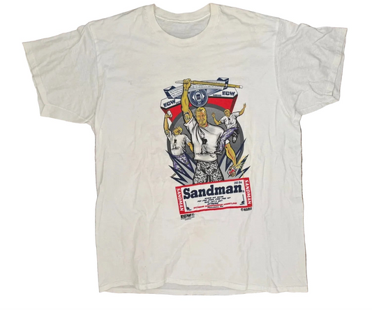 1997 ECW Sandman “Blood, Sweat and Beers” T-shirt Pwcatalog