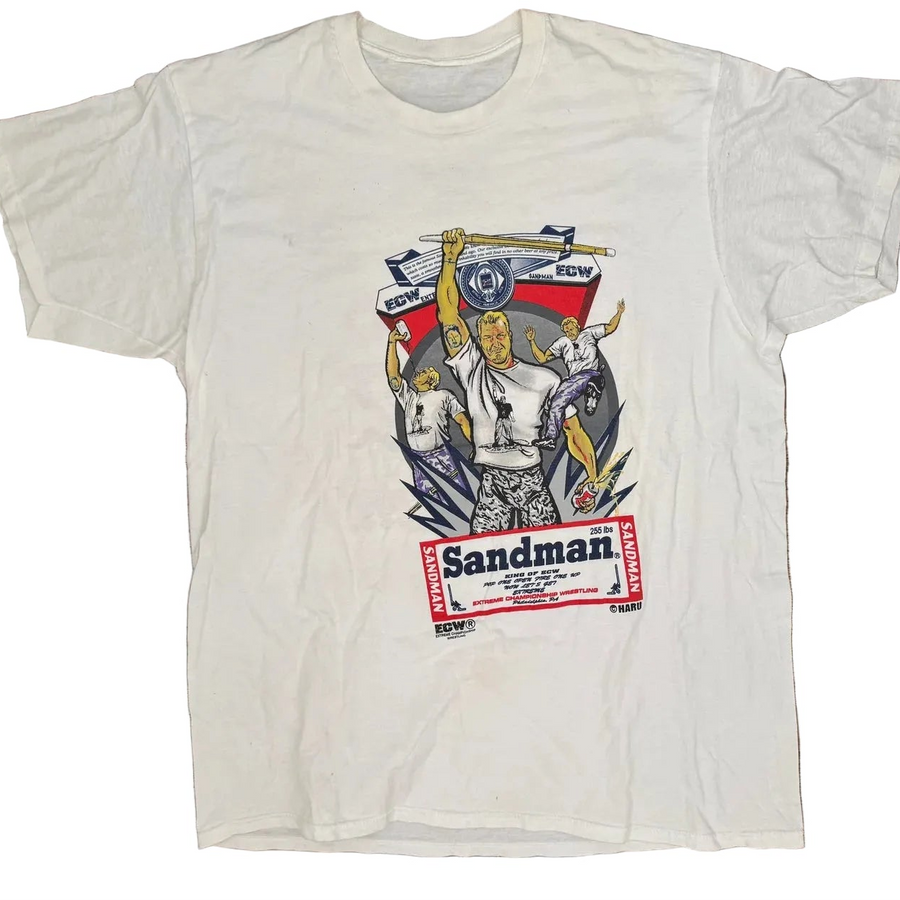 1997 ECW Sandman “Blood, Sweat and Beers” T-shirt Pwcatalog