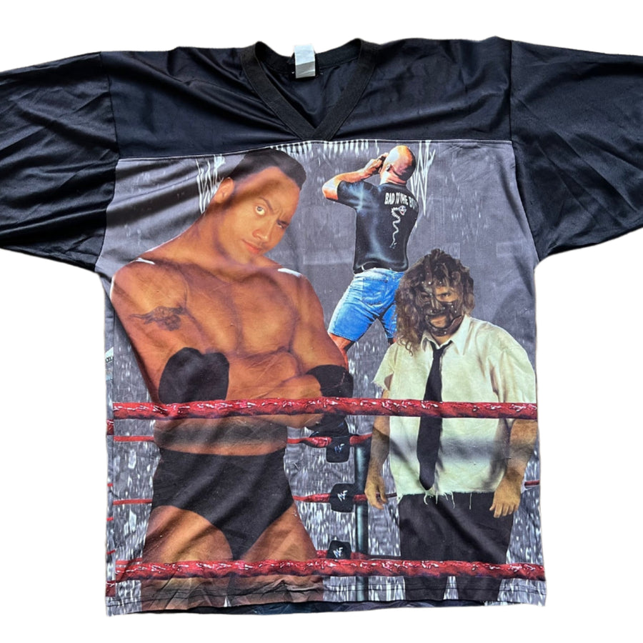 1999 WWF Raw / War Zone Jersey The Rock, “Stone Cold” Steve Austin, Mankind, The Undertaker, X-Pac and “Badass” Billy Gunn Pwcatalog