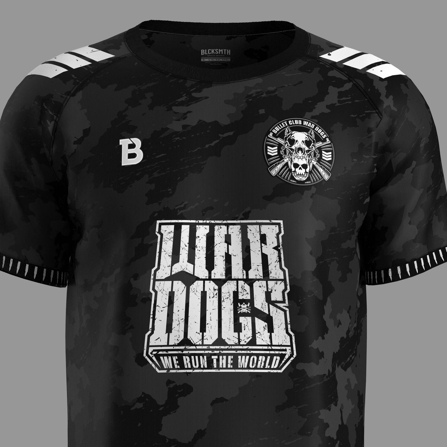 BLCKSMTH x NJPW - Bullet Club War Dogs Soccer Jersey Shirts & Tops PW Catalog