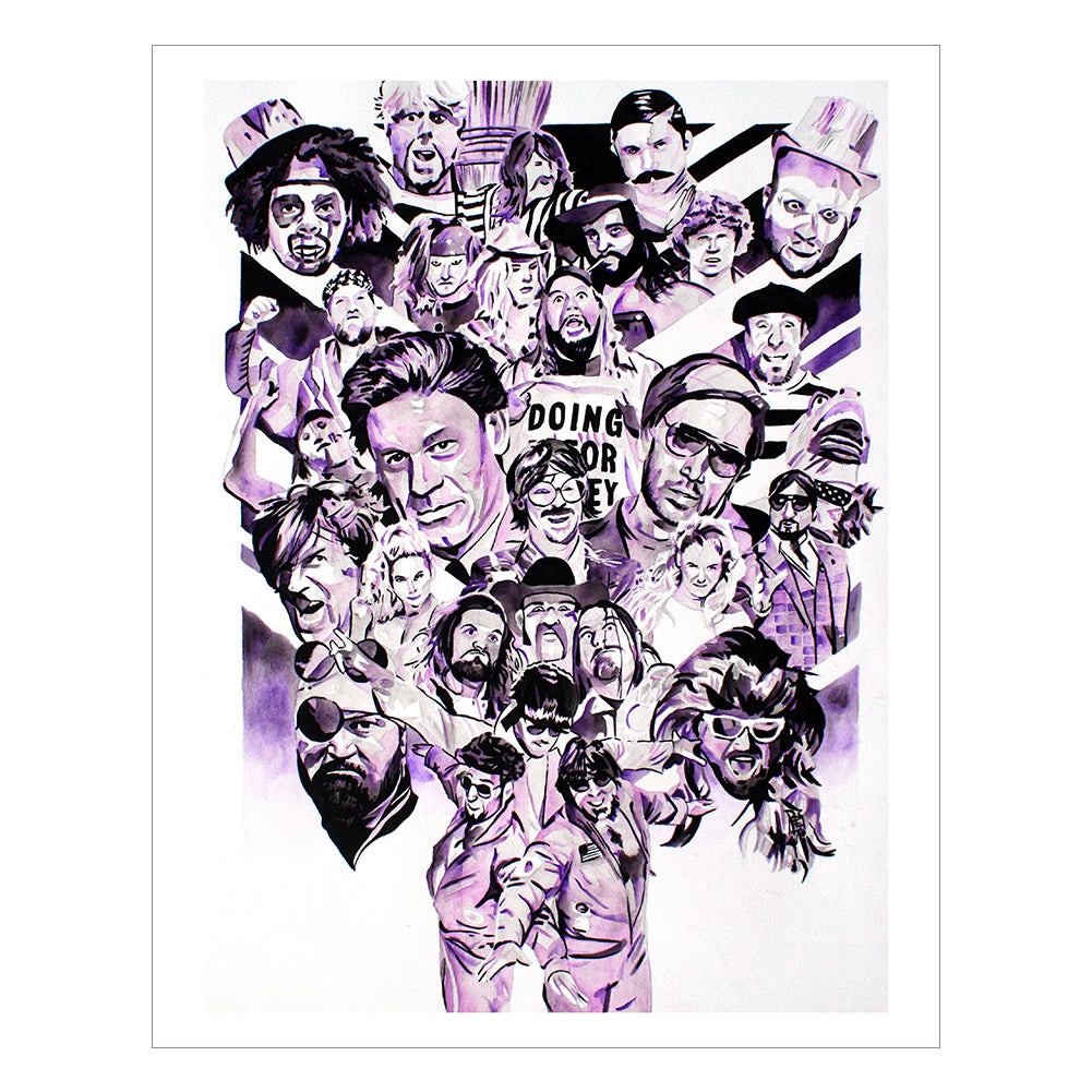 Southpaw Regional Wrestling 11 x 14 Rob Schamberger Art Print