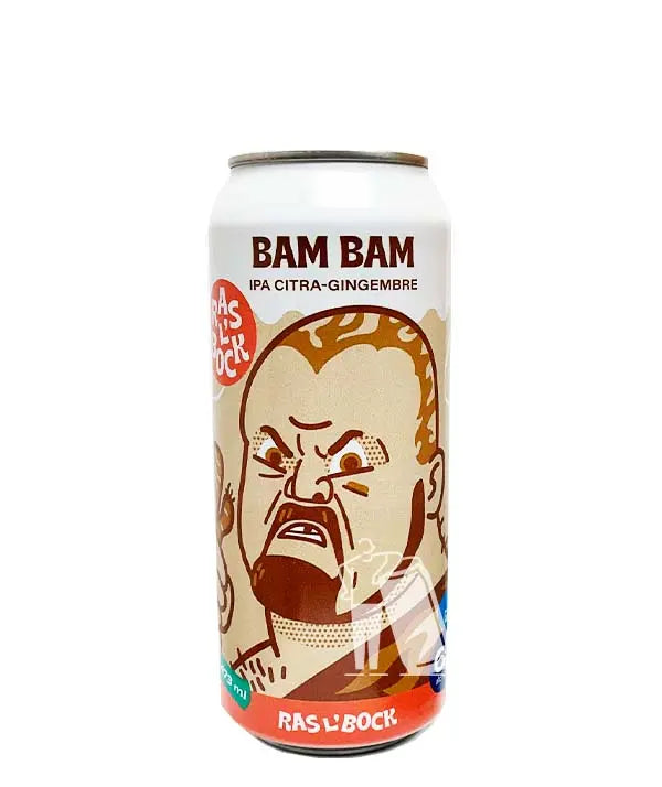 Bam Bam Bigelow Raslbock Beer can from Canada PW Catalog