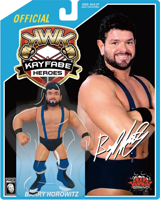 KWK Kayfabe Heroes Barry Horowitz [Navy Blue Trunks, Blue Card] PW Catalog