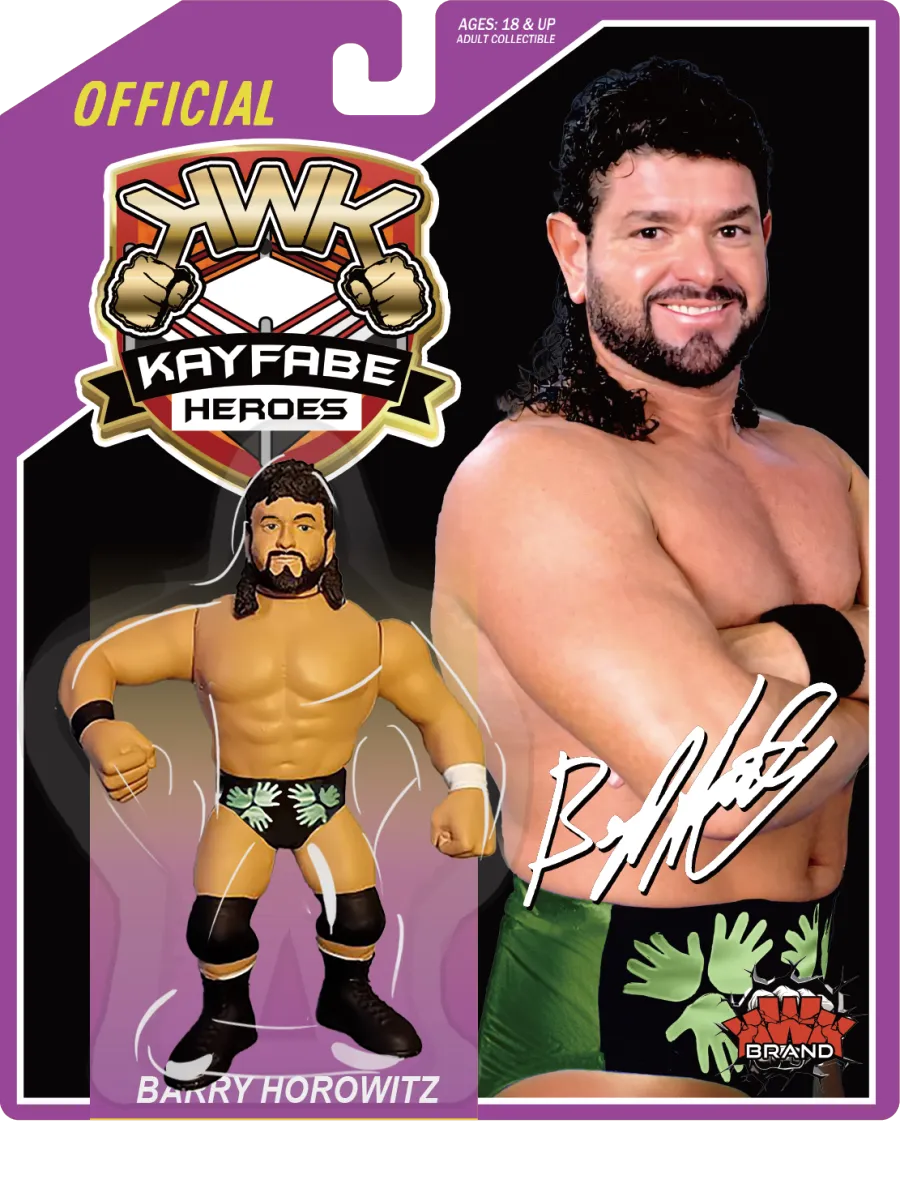 KWK Kayfabe Heroes Barry Horowitz [Black Trunks, Purple Card] PW Catalog