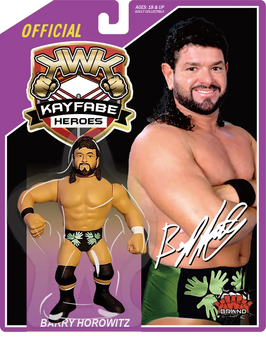 KWK Kayfabe Heroes Barry Horowitz [Black Trunks, Purple Card] PW Catalog