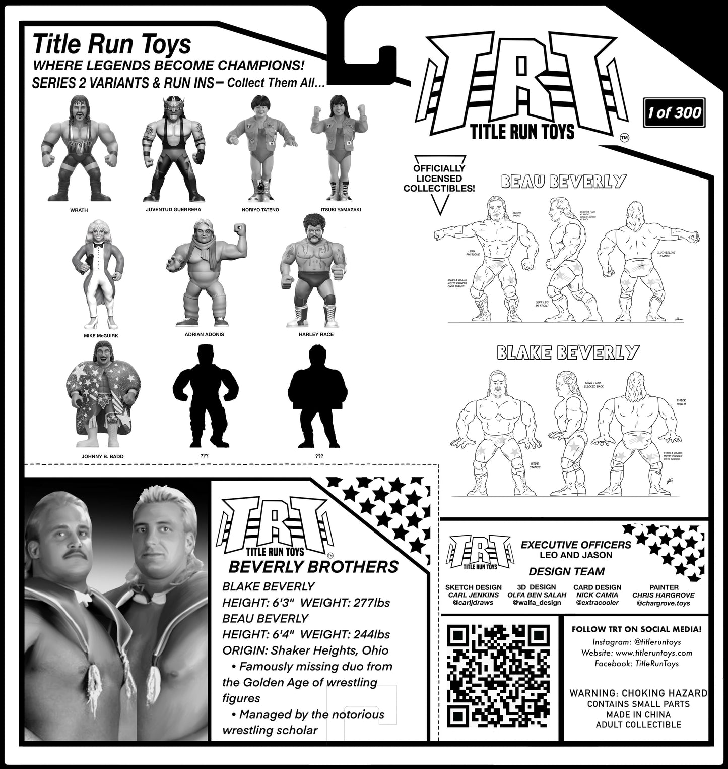 Title Run Toys Series 2 Beverly Brothers  1 of 300 Limited Edition