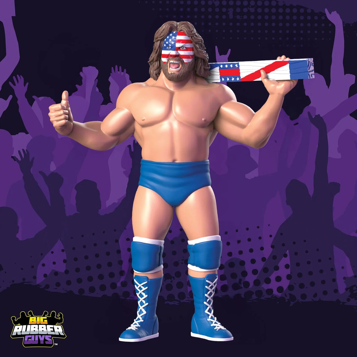 Big Rubber Guys Hacksaw Jim Duggan USA face paint Series 6 Action & Toy Figures PWcatalog