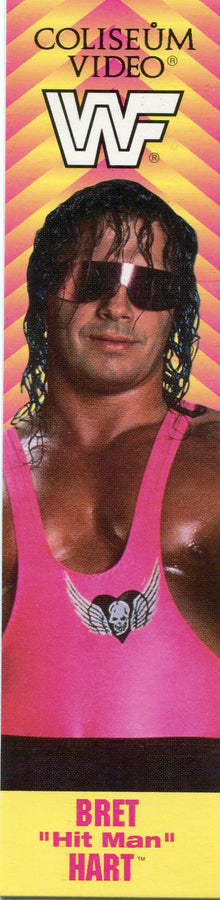 1993 WWF Coliseum Video Bookmark Bret Hart PW Catalog